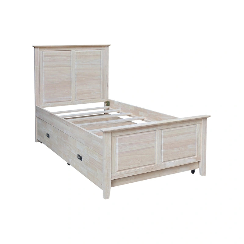 Solid Wood Twin Trundle Bed