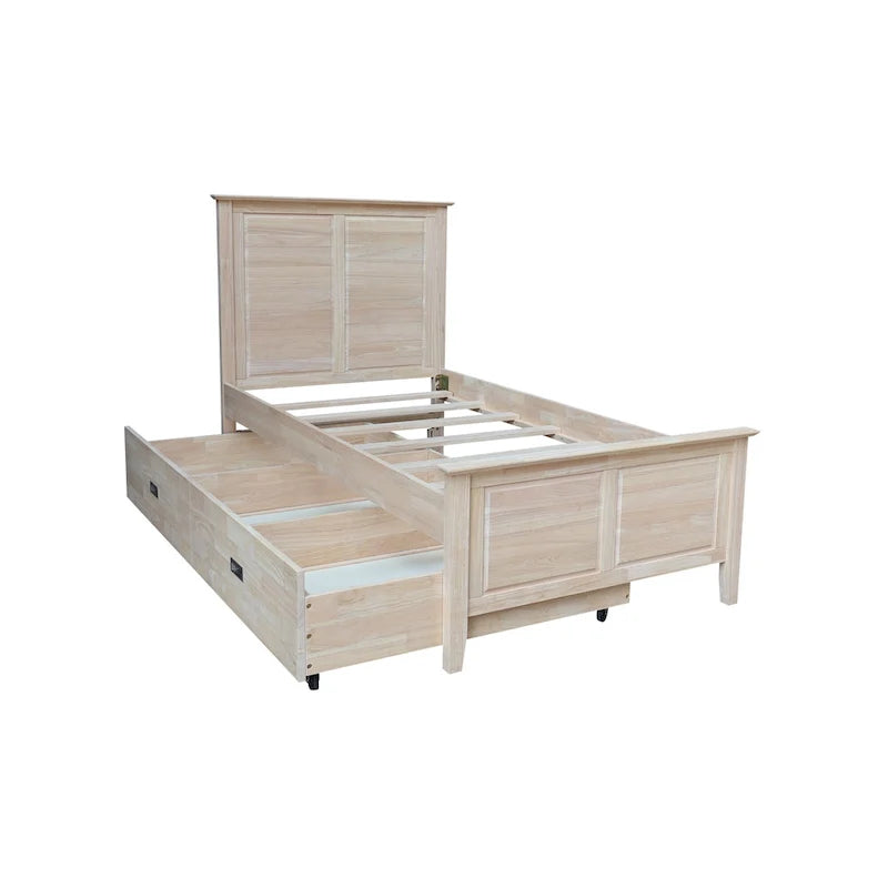 Solid Wood Twin Trundle Bed