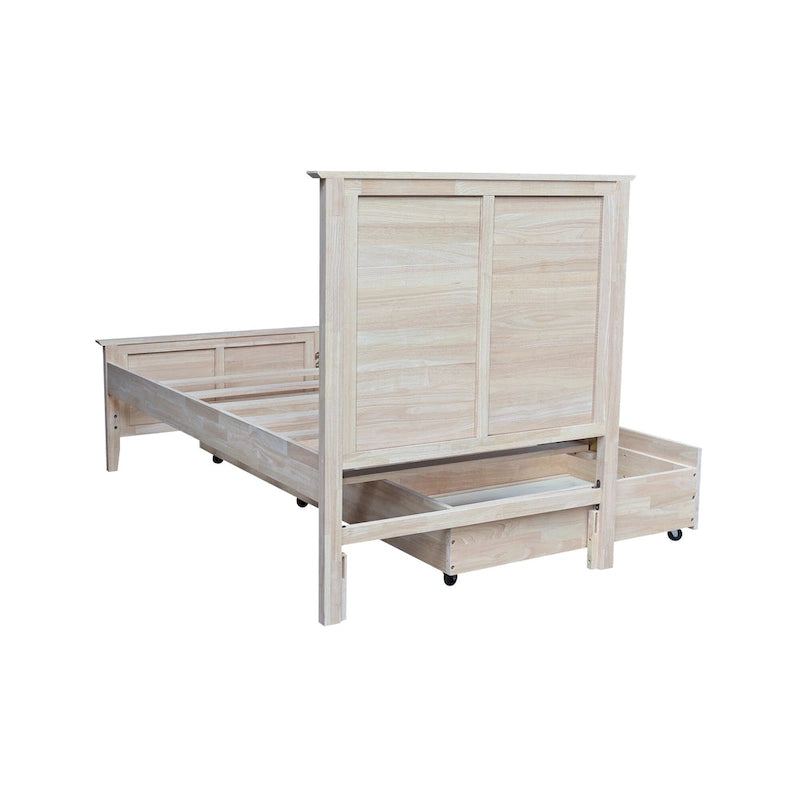 Solid Wood Twin Trundle Bed