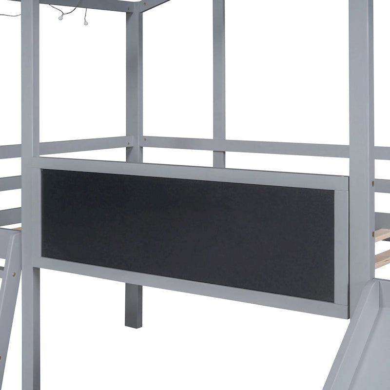 Twin Loft House Bed with Slide