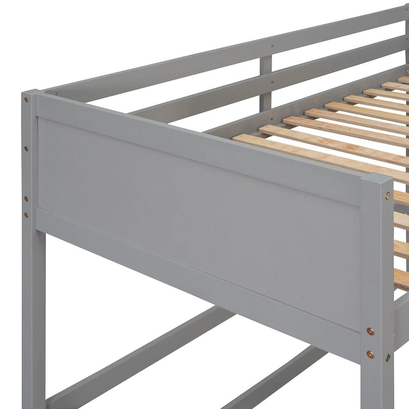 Twin Solid Wood Twin Size Loft Bed with Ladder