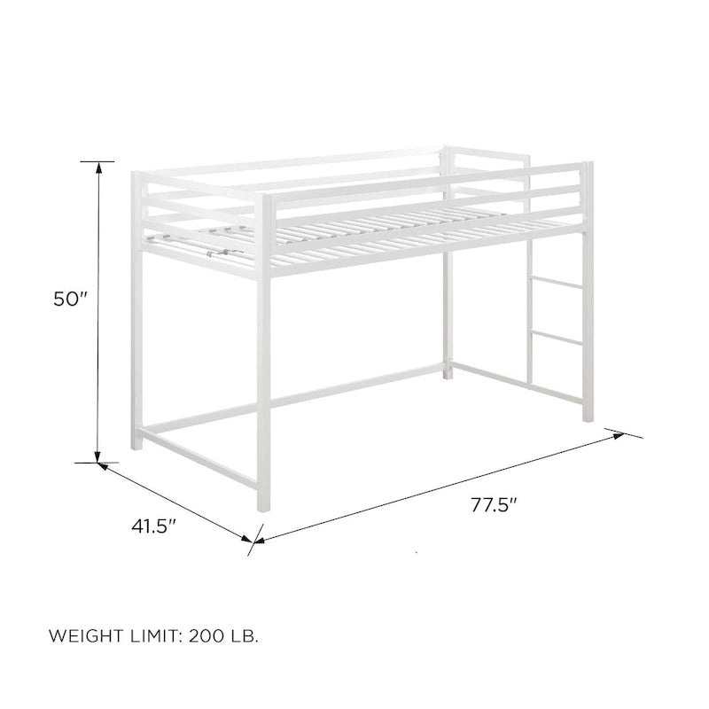 Twin Metal Junior Loft Bed
