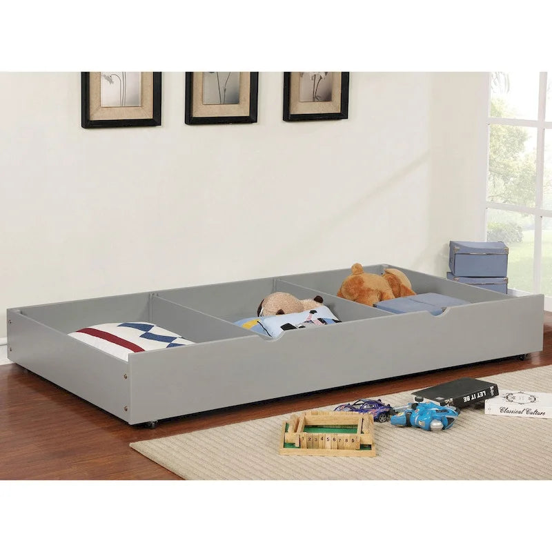Wood Underbed Trundle with Casters