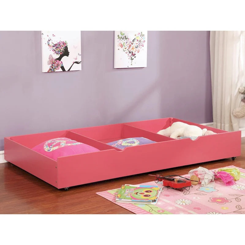 Wood Underbed Trundle with Casters