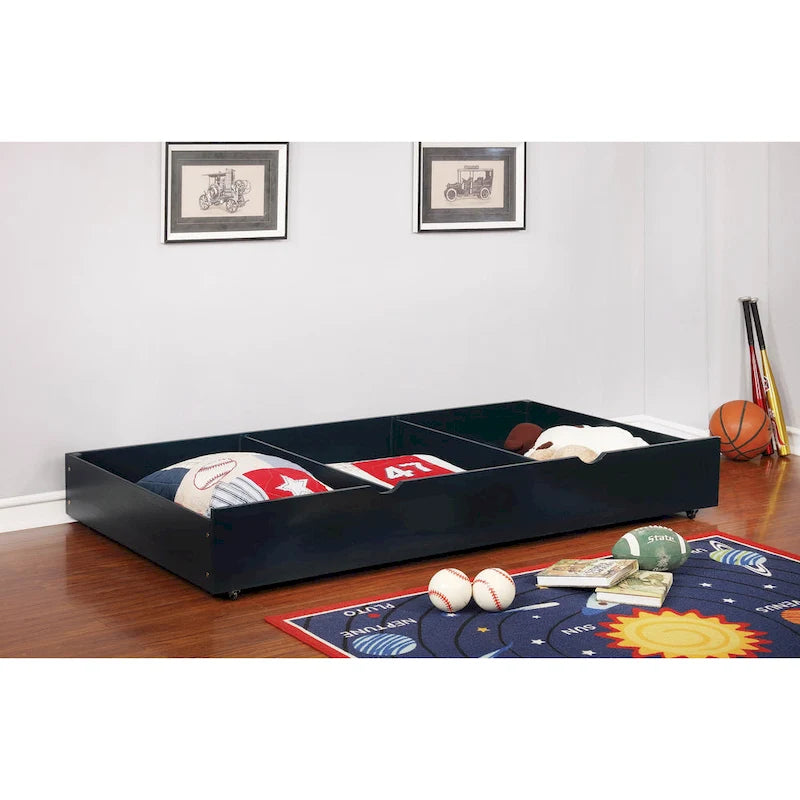 Wood Underbed Trundle with Casters