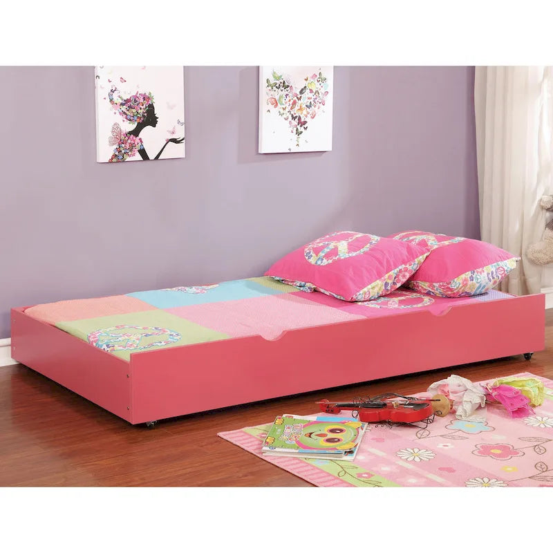Wood Underbed Trundle with Casters