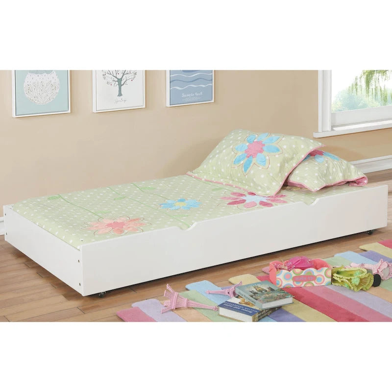 Wood Underbed Trundle with Casters