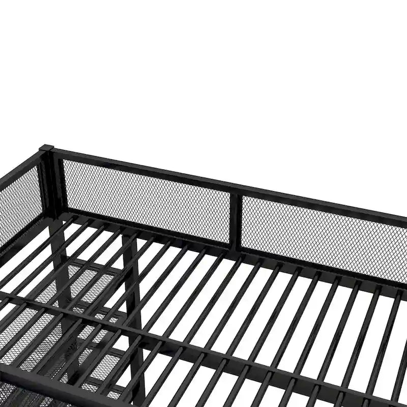 Full Loft Bed with Four Shelves