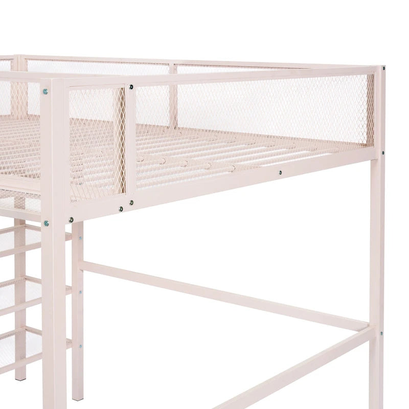 Full Loft Bed with Four Shelves