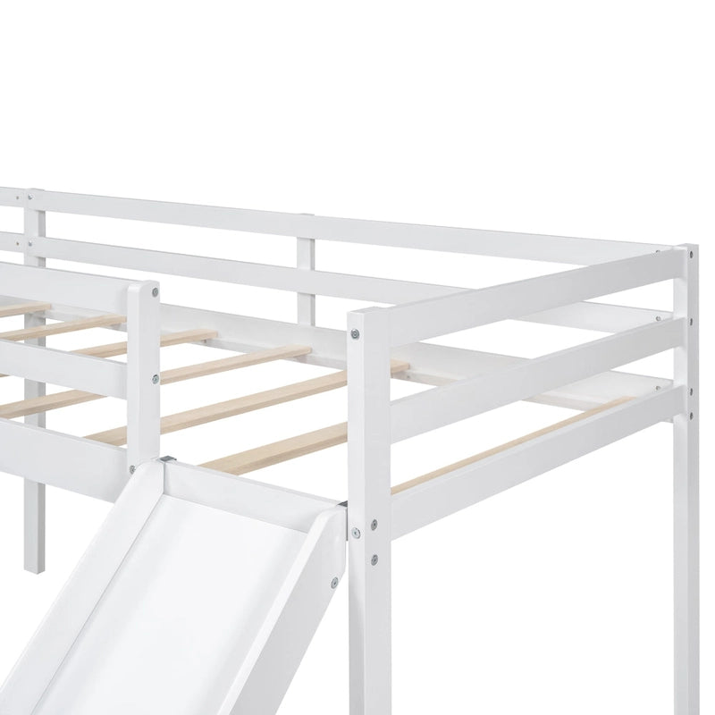 Loft Bed with Ladder and Slide
