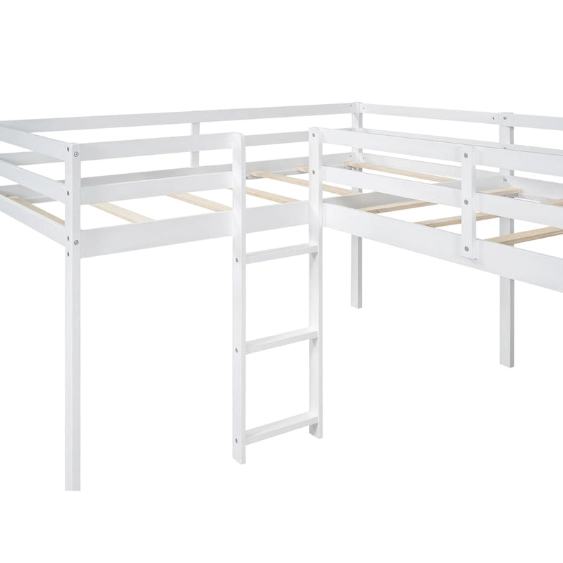Loft Bed with Ladder and Slide